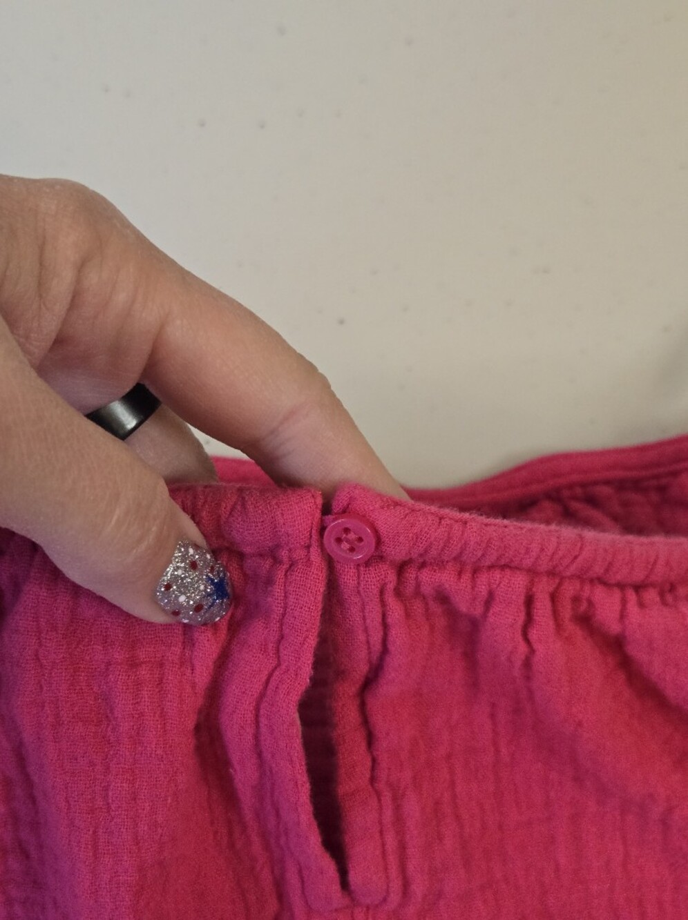 H&M Bundle of 2 Cropped Cotton Gauze Tank Tops in Fuchsia and Yellow Size XL - Picture 7 of 11